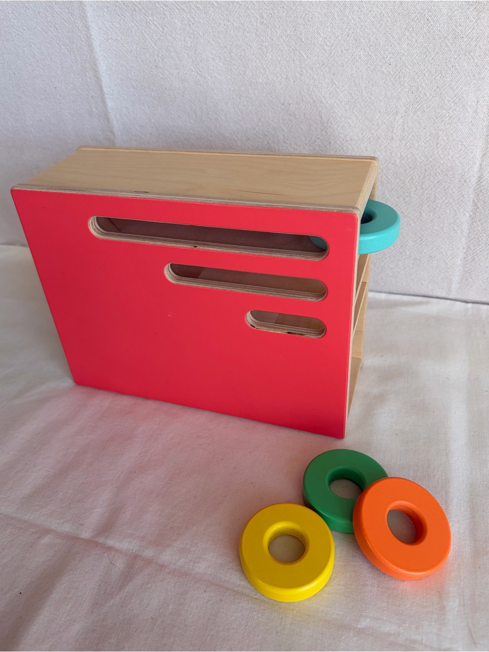 Lovevery Count and Slide Ring Chute Wooden Montessori baby toddler Toy